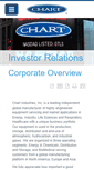Mobile Screenshot of ir.chartindustries.com